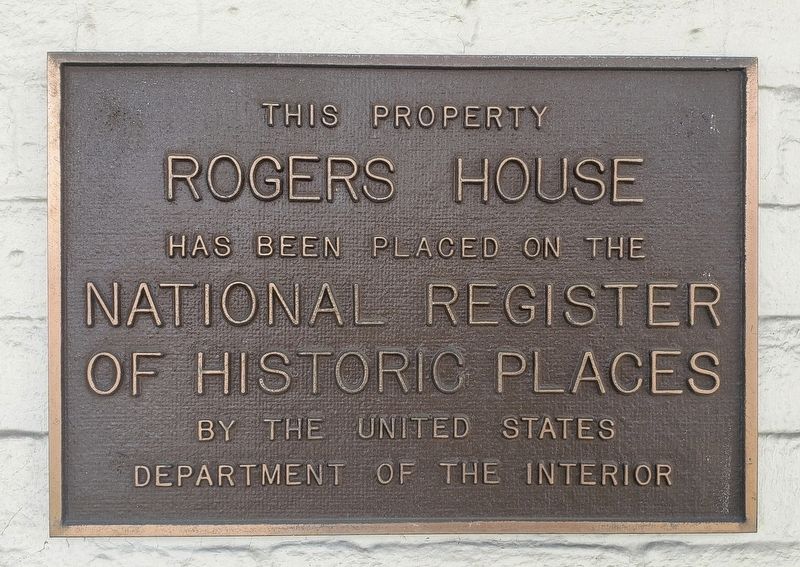 Rogers House Marker image. Click for full size.