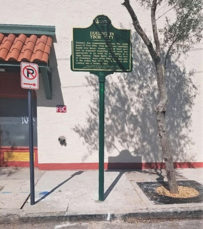 Dueling in Ybor City Marker. Click for full size. Dueling in Ybor City Marker image. Click for full size.