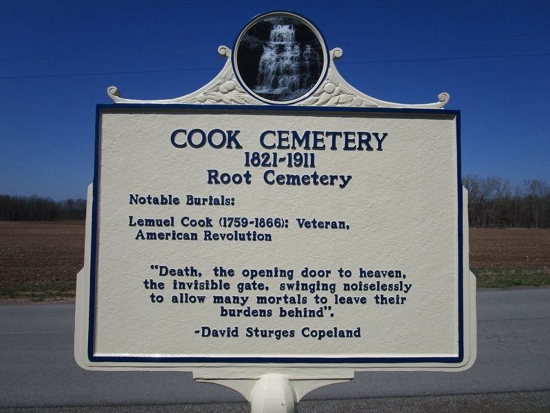 Cook Cemetery Marker image. Click for full size.