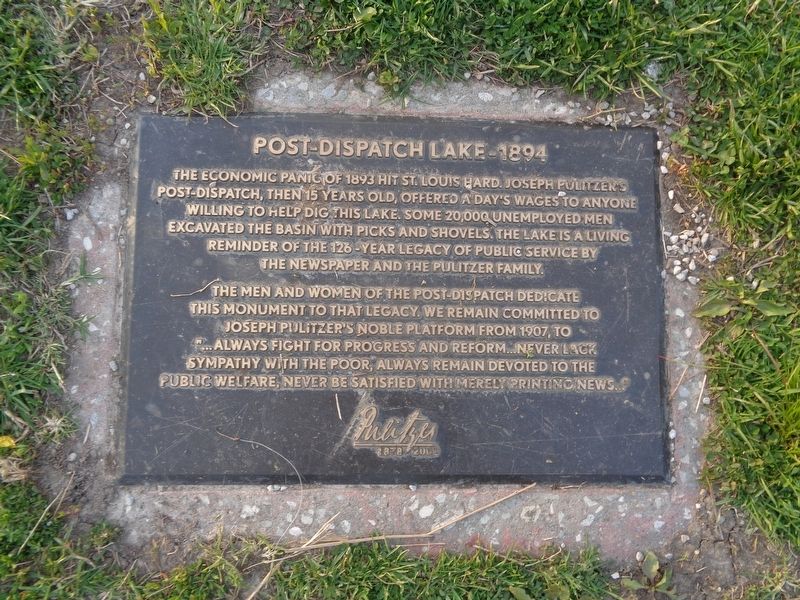 Post-Dispatch Lake Marker image. Click for full size.