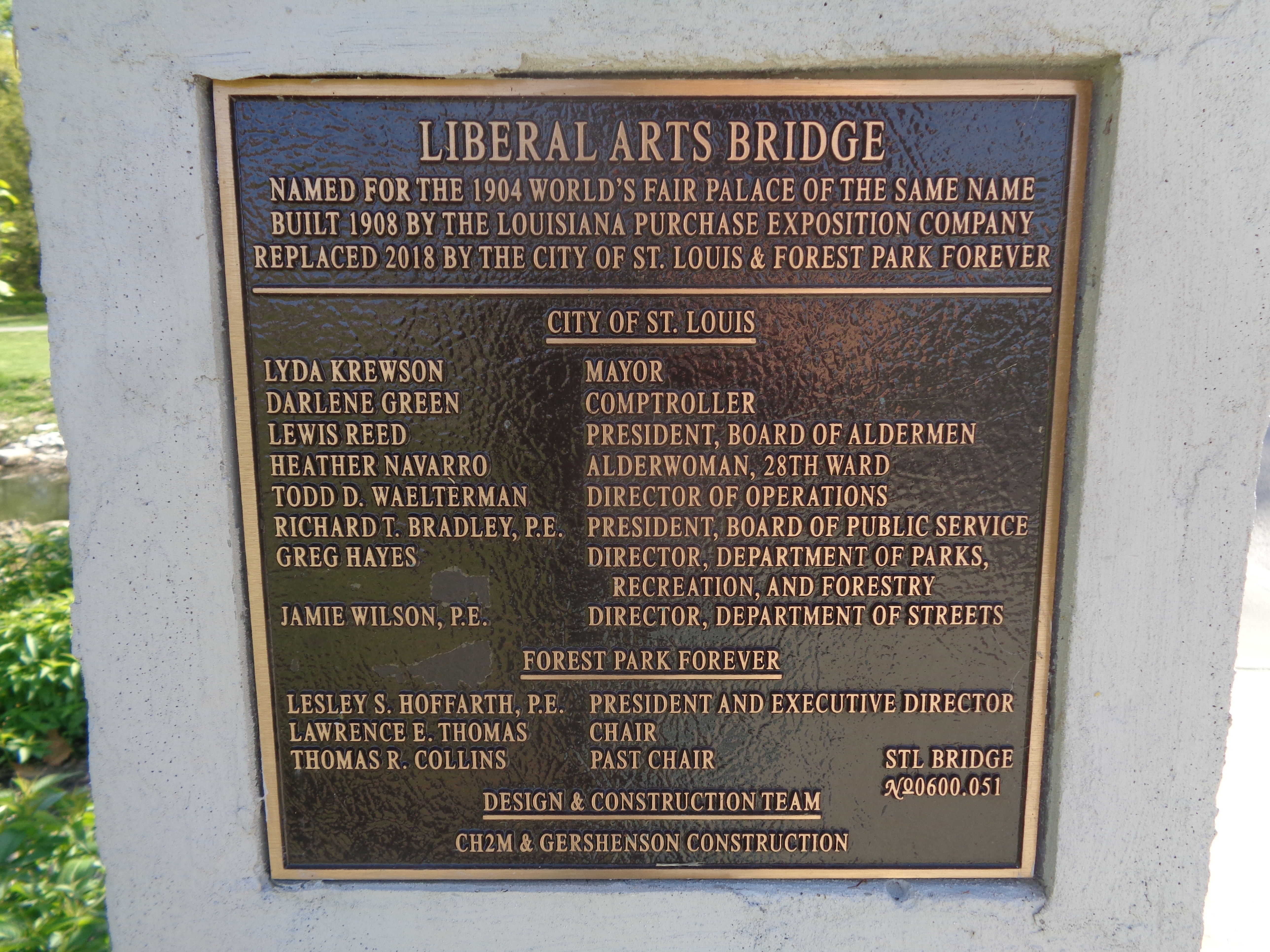 Liberal Arts Bridge Marker
