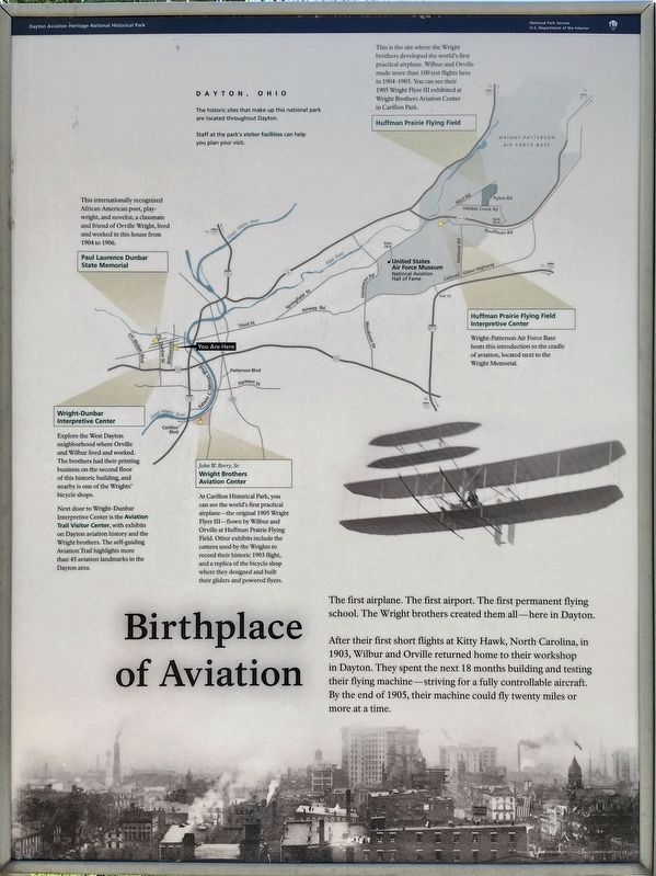 Birthplace of Aviation Marker image. Click for full size.