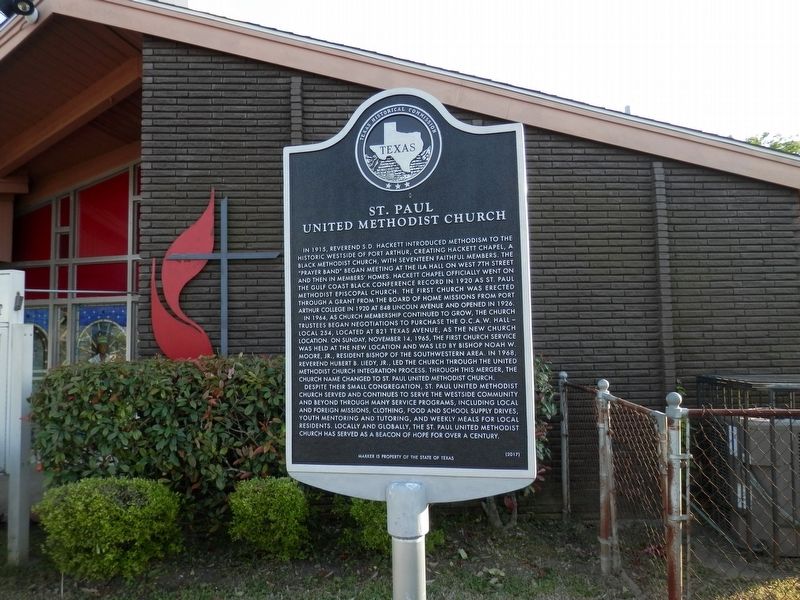 St. Paul United Methodist Church Marker image. Click for full size.