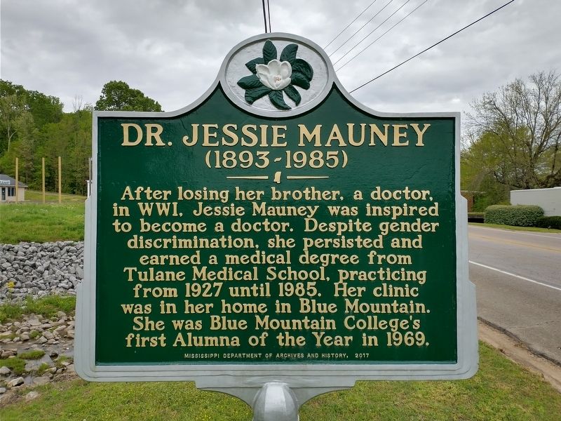 Dr. Jessie Mauney Marker image. Click for full size.