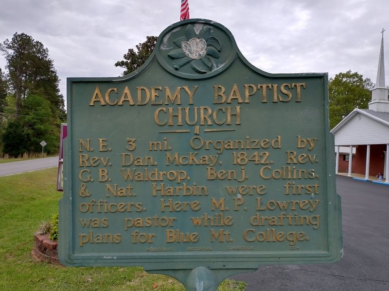 Academy Baptist Church Marker image. Click for full size.