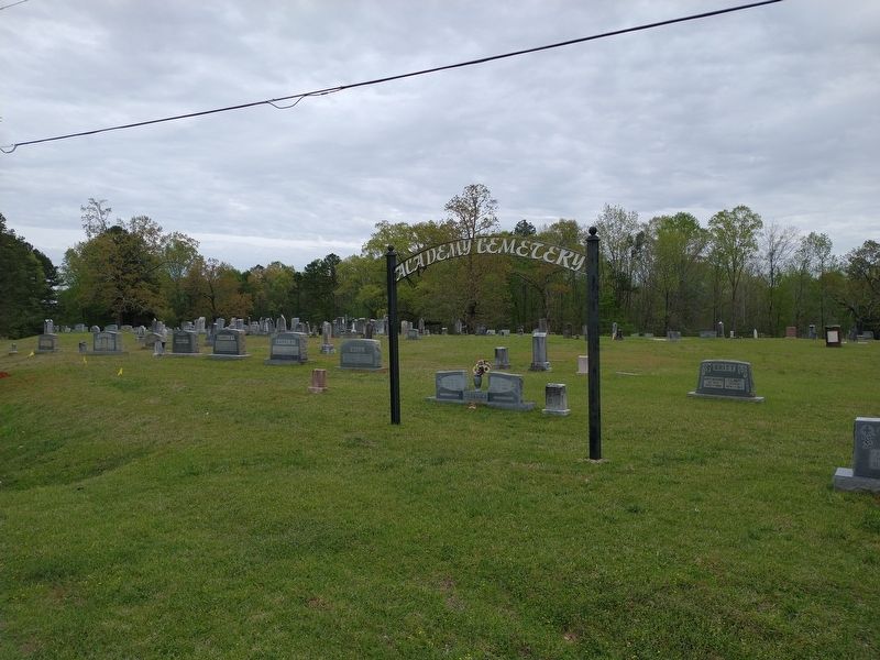 Academy Baptist Church Cemetery. Click for full size. Academy Baptist Church Cemetery image. Click for full size.