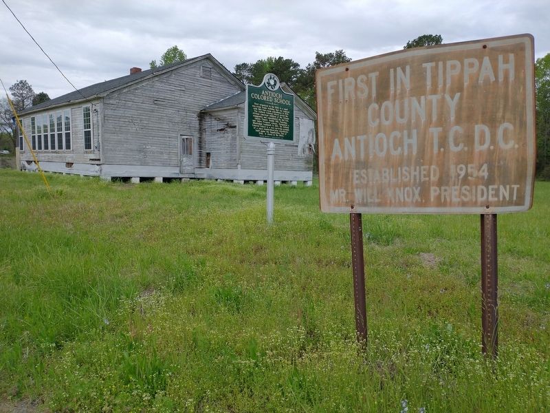 Antioch Colored School Marker image. Click for full size.