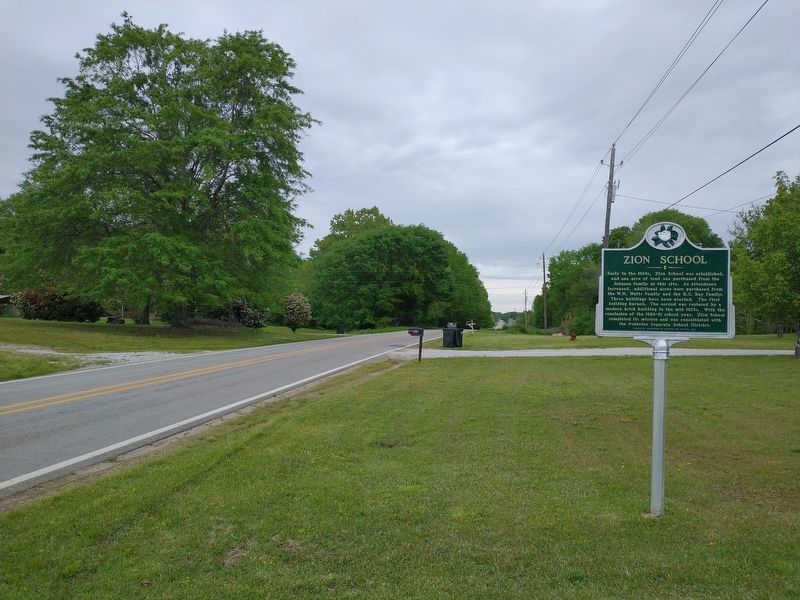 Zion School Marker. Click for full size. Zion School Marker image. Click for full size.