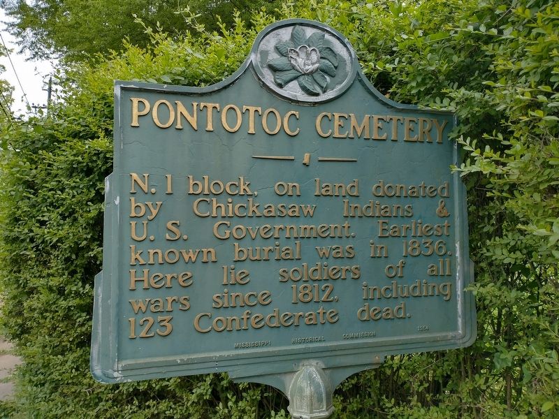 Pontotoc Cemetery Marker image. Click for full size.