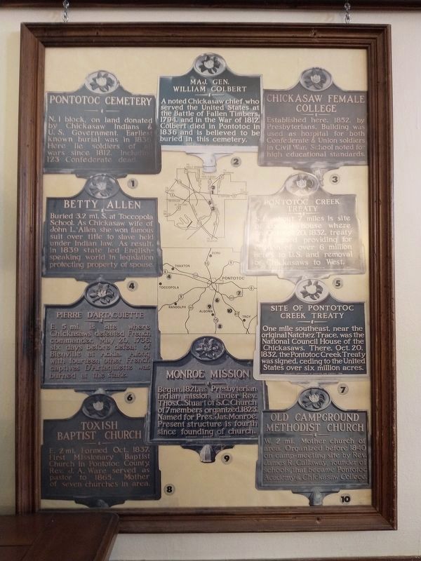 Pontotoc County History Markers Poster. Click for full size. Pontotoc County History Markers Poster image. Click for full size.