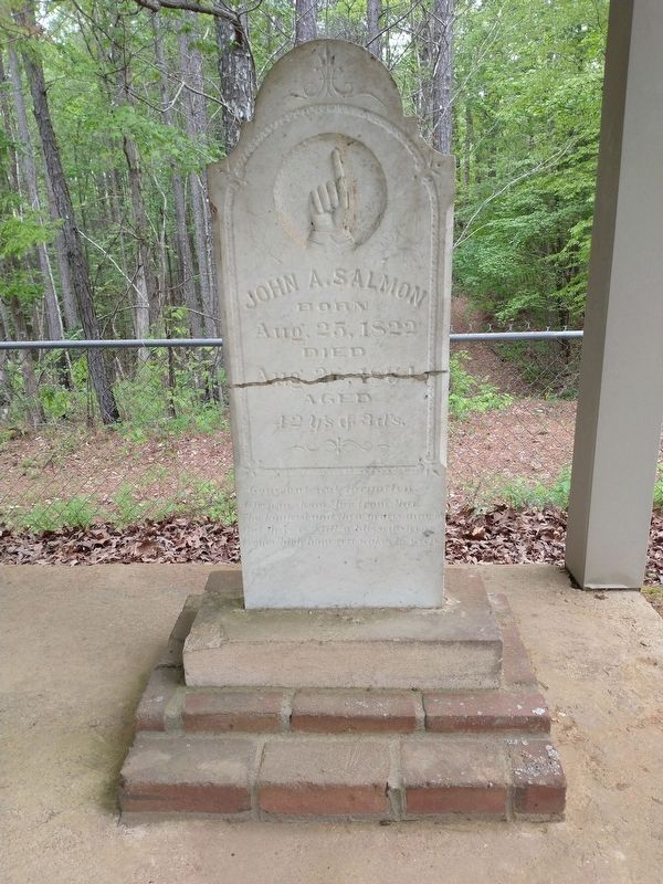 John A. Salmon Original Gravestone. Click for full size. John A. Salmon Original Gravestone image. Click for full size.