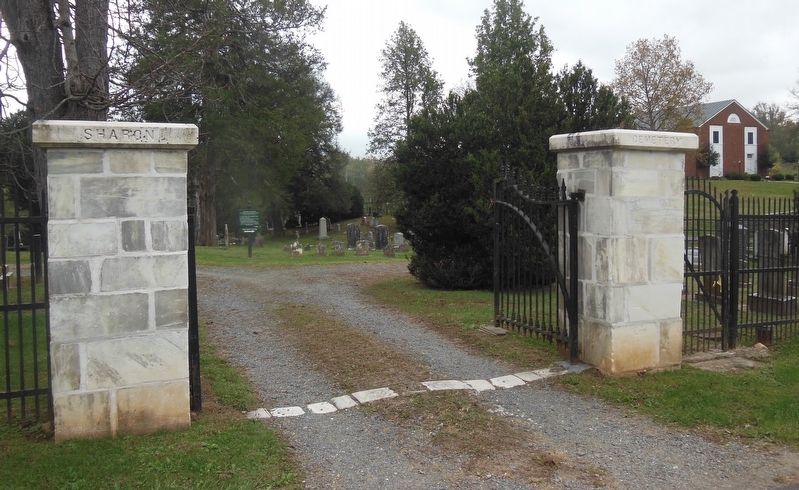 Entrance To Sharon Cemetery (1849) image. Click for full size.