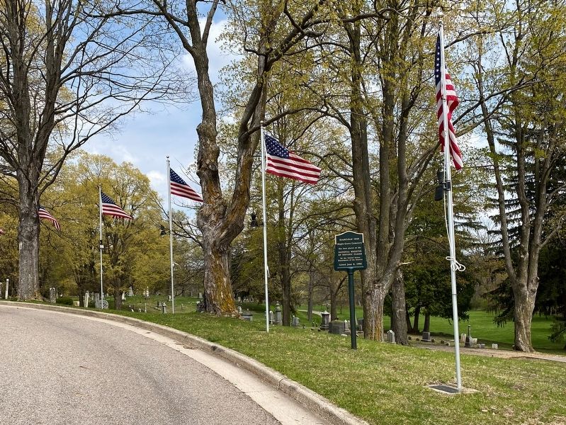 Maple Grove Cemetery Marker. Click for full size. Maple Grove Cemetery Marker image. Click for full size.