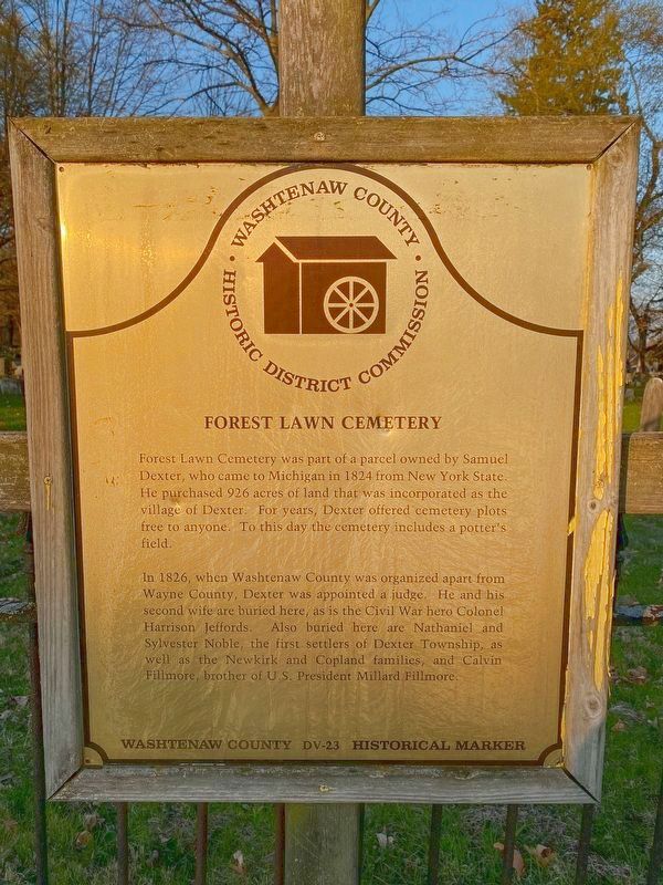 Forest Lawn Cemetery Marker image. Click for full size.