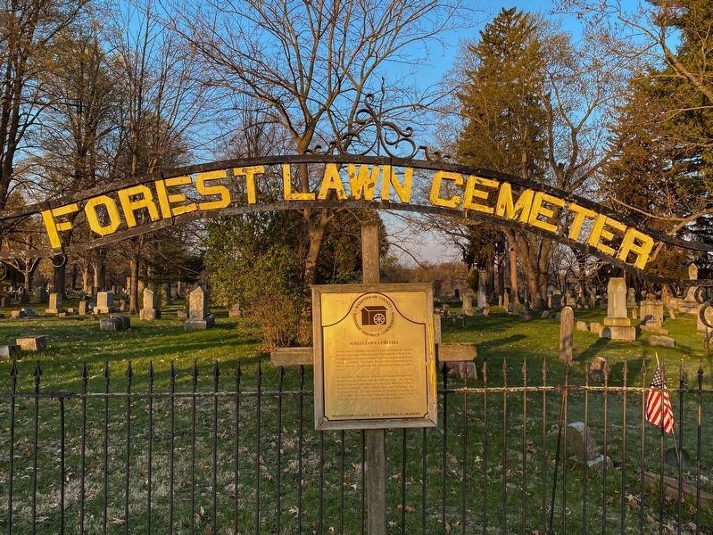 Forest Lawn Cemetery Marker image. Click for full size.