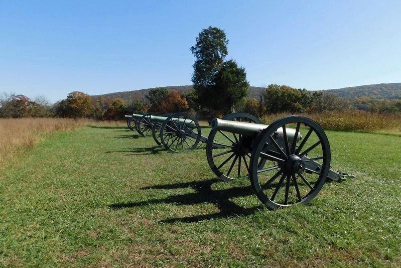 Cannon Representing The Confederate Artillery Position image. Click for full size.