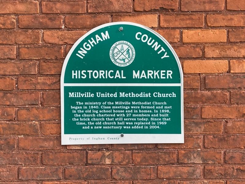 Millville United Methodist Church Marker image. Click for full size.
