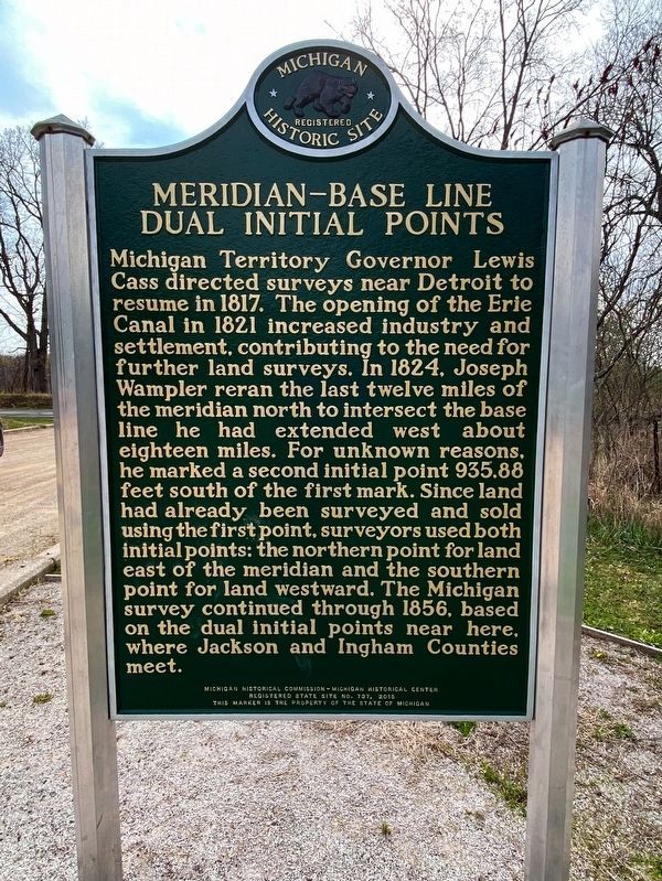 Meridian—Base Line Dual Initial Points Marker image. Click for full size.