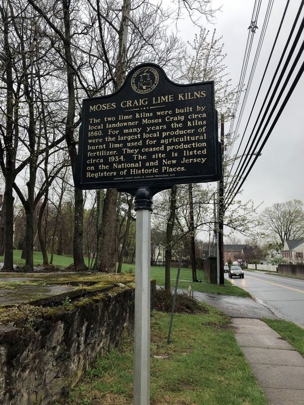 Moses Craig Lime Kilns Marker image. Click for full size.