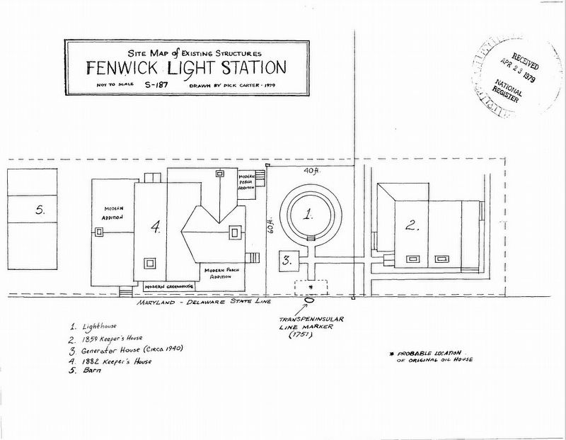 Fenwick Light Station site map. Click for more information. Fenwick Light Station site map image. Click for more information.