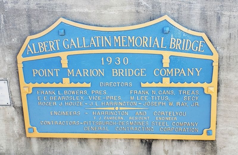Plaque Located On Bridge image. Click for full size.