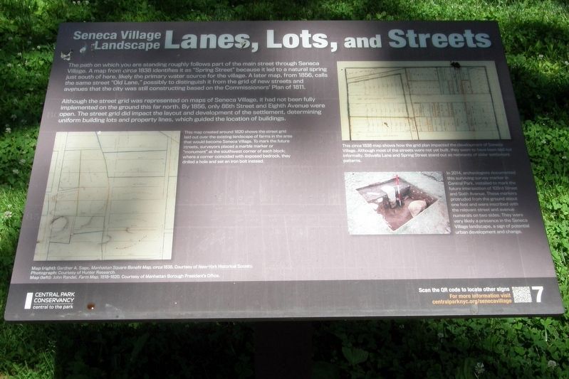 Lanes, Lots and Streets wayside image. Click for full size.