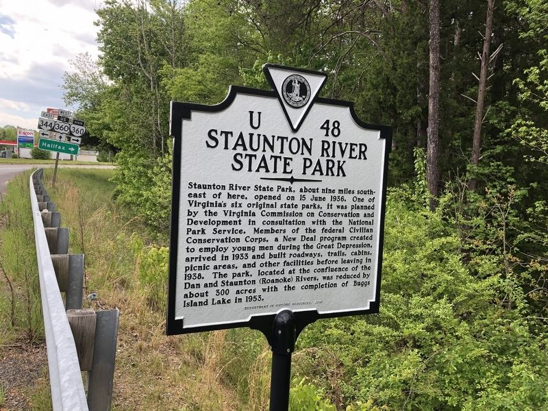 Staunton River State Park Marker. Click for full size. Staunton River State Park Marker image. Click for full size.