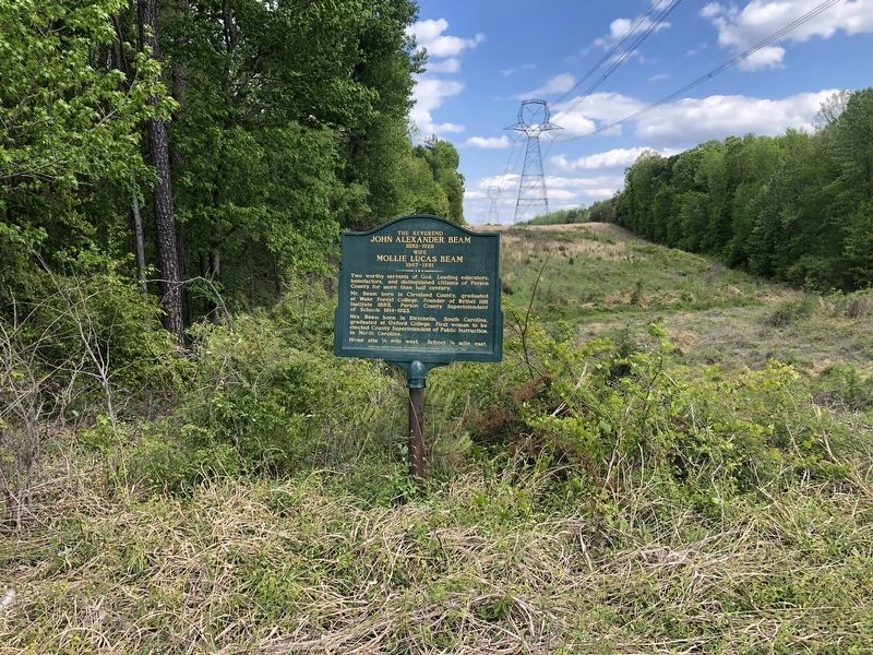 The Reverend John Alexander Beam (1853 - 1928) and Wife Mollie Lucas Beam (1867 - 1951) Marker. Click for full size. The Reverend John Alexander Beam (1853 - 1928) and Wife Mollie Lucas Beam (1867 - 1951) Marker image. Click for full size.