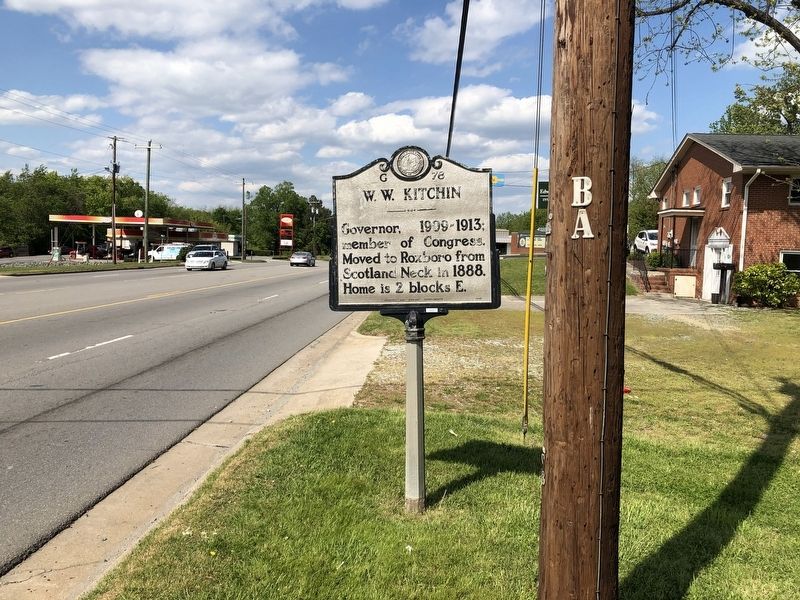 W.W. Kitchin Marker. Click for full size. W.W. Kitchin Marker image. Click for full size.