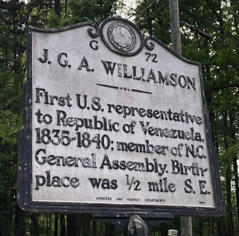 J.G.A. Williamson Marker image. Click for full size.