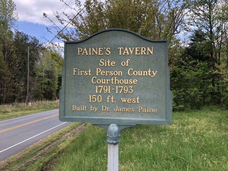 Paine's Tavern Marker image. Click for full size.