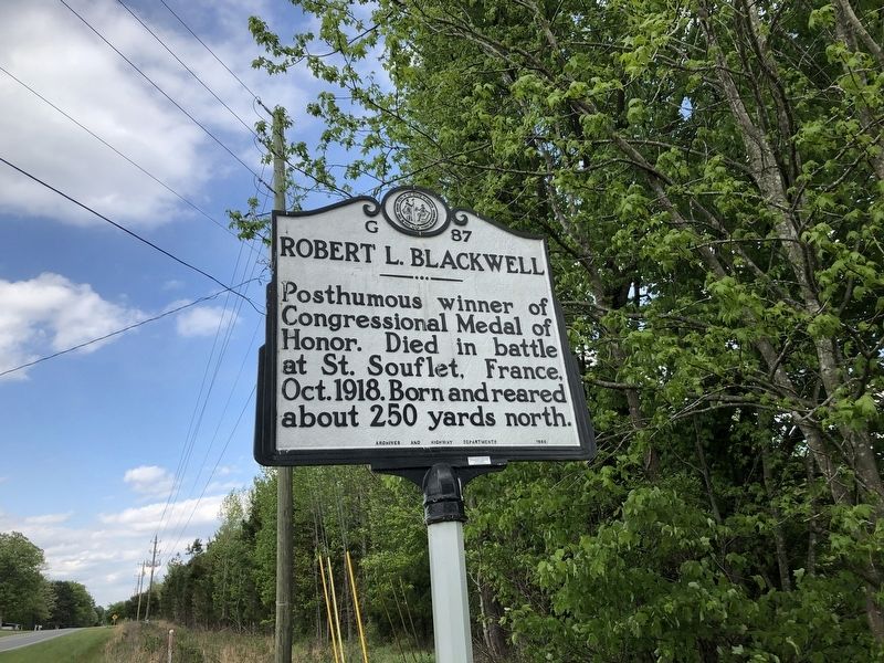 Robert L. Blackwell Marker image. Click for full size.