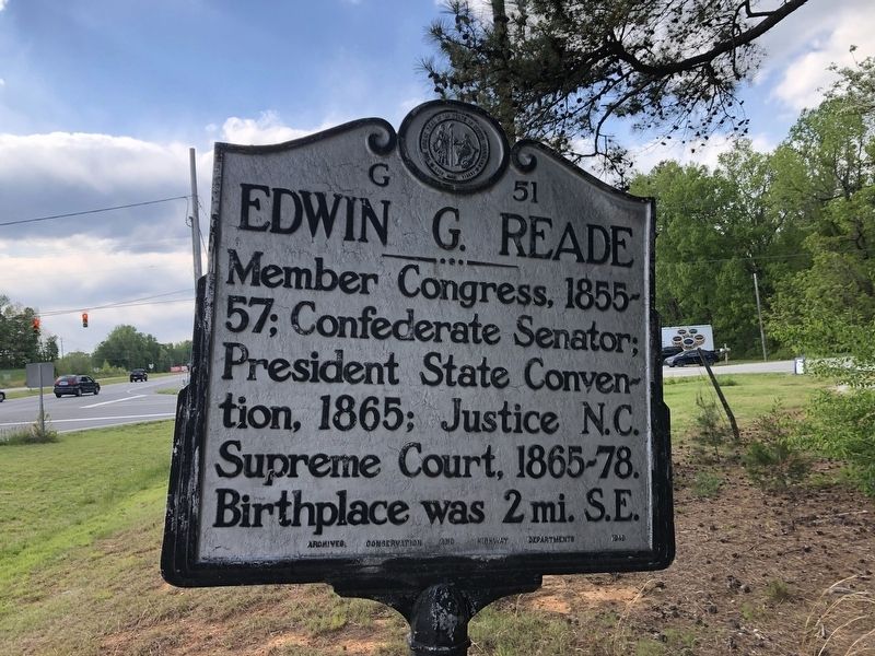 Edwin G. Reade Marker image. Click for full size.