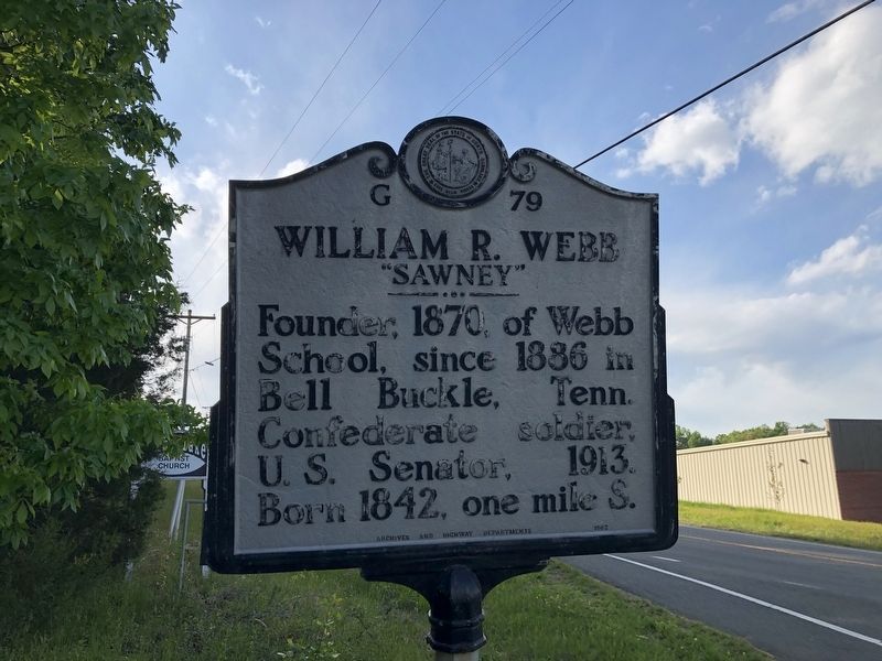 William R. Webb Marker image. Click for full size.