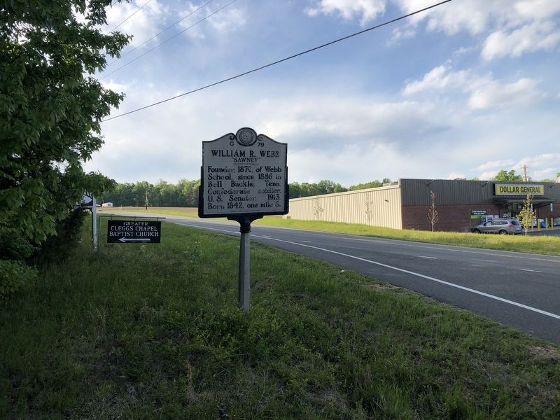 William R. Webb Marker. Click for full size. William R. Webb Marker image. Click for full size.