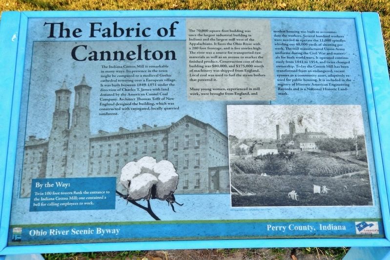 Fabric of Cannelton Marker image. Click for full size.