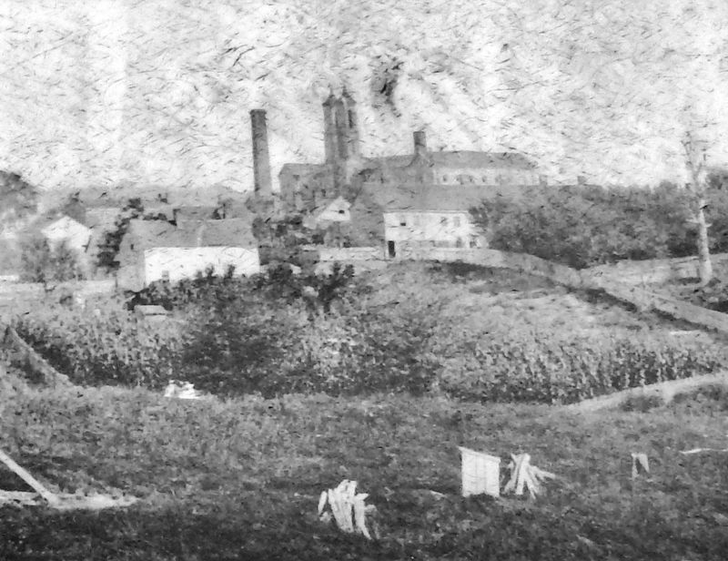 Marker detail: Panoramic Photo of Cannelton taken in 1863 image. Click for full size.