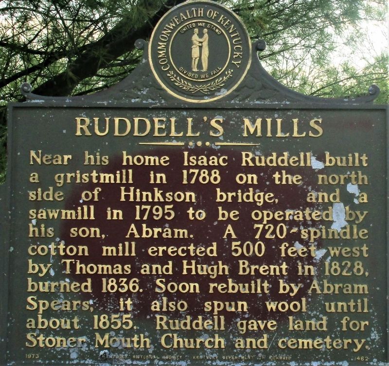 Ruddells Mills Marker image. Click for full size.