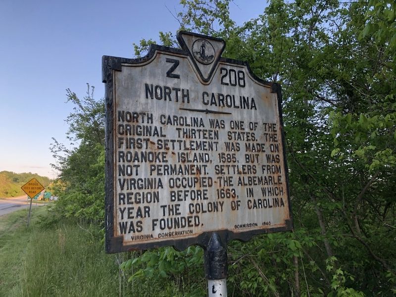 North Carolina side of the marker. Click for full size. North Carolina side of the marker image. Click for full size.