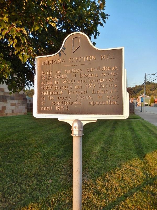 Indiana Cotton Mill Marker image. Click for full size.