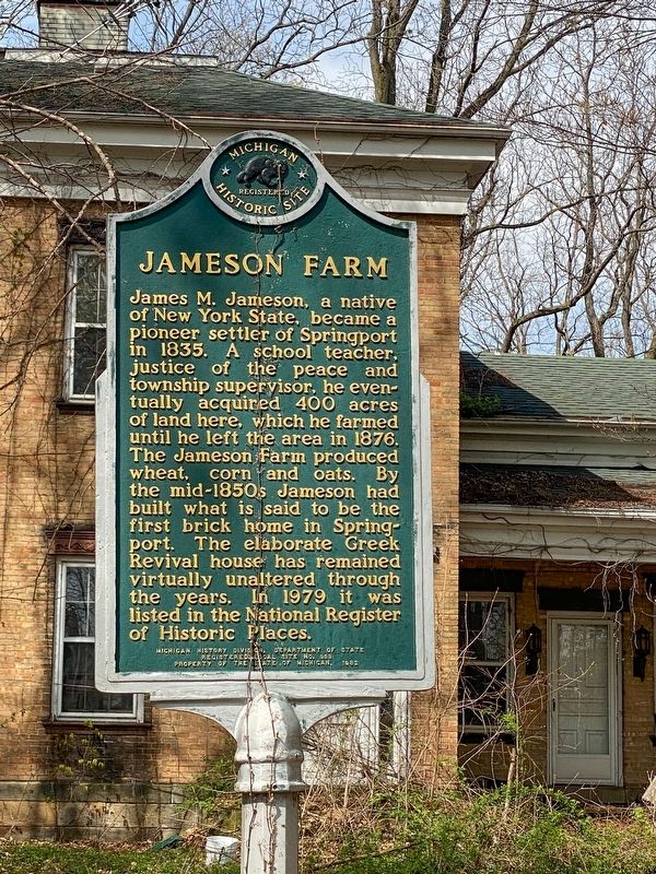 Jameson Farm Marker image. Click for full size.