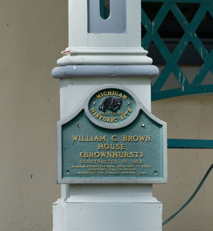 William G. Brown House Marker. Click for full size. William G. Brown House Marker image. Click for full size.