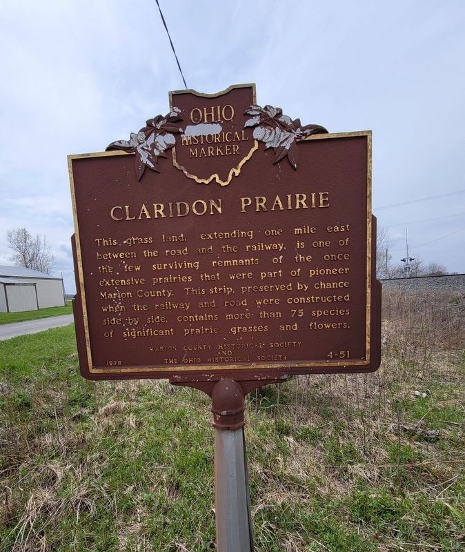 Claridon Prairie Marker image. Click for full size.