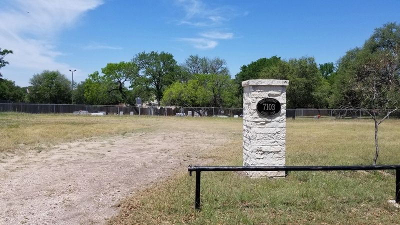 The view of the Evers Family Cemetery and Marker from the street image. Click for full size.