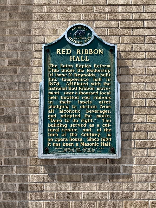 Red Ribbon Hall Marker image. Click for full size.