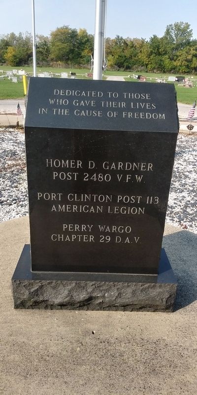 Port Clinton Veterans Memorial. Click for full size. Port Clinton Veterans Memorial image. Click for full size.