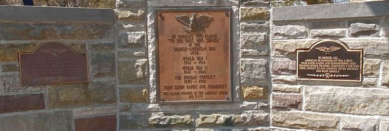 Eaton Rapids Michigan War Memorial image. Click for full size.
