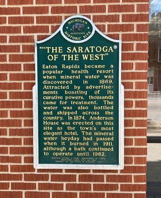 "The Saratoga of the West" Marker image. Click for full size.