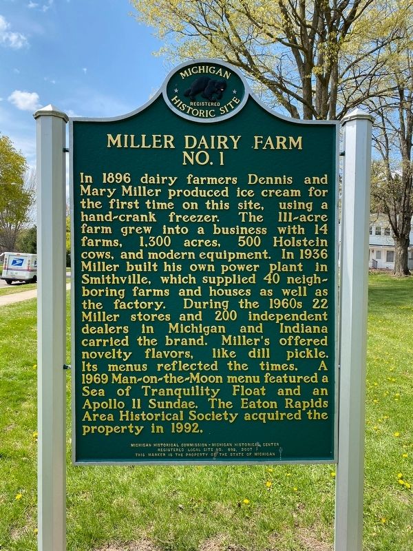 Miller Dairy Farm No. 1 Marker image. Click for full size.