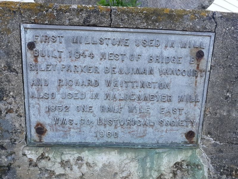 First Millstone Used in Mill Marker image. Click for full size.